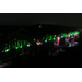 Cotter Bridge lit in red and green lights